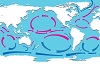 Карта течений мировых океанов